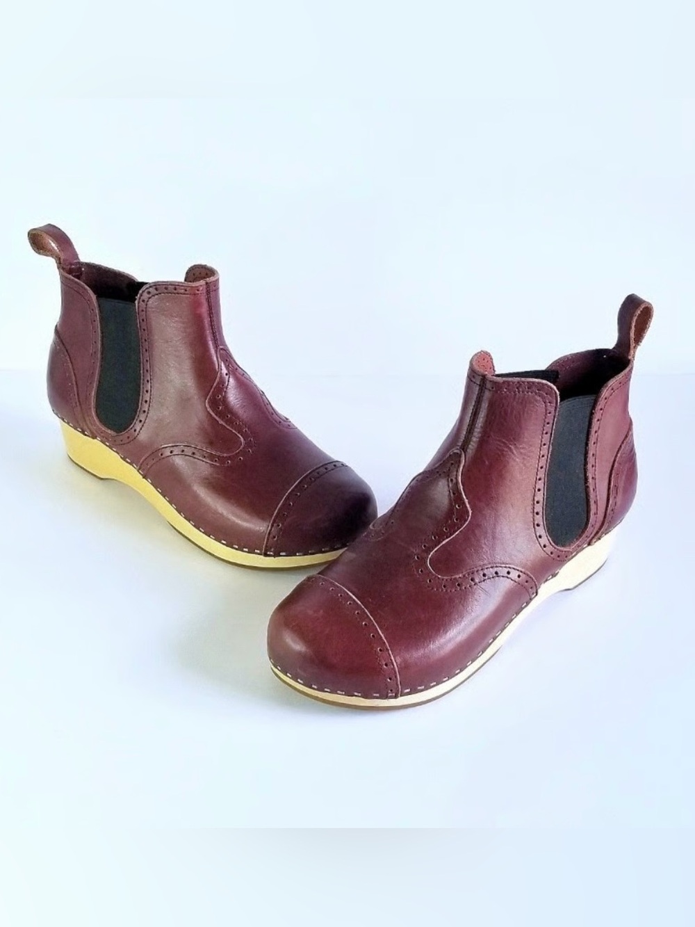 Swedish Hasbeens Victorian Leather Boots Size 37/7